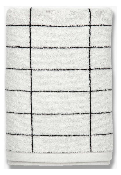 Asciugamano in cotone bianco 50x100 cm Tile Stone - Mette Ditmer Denmark