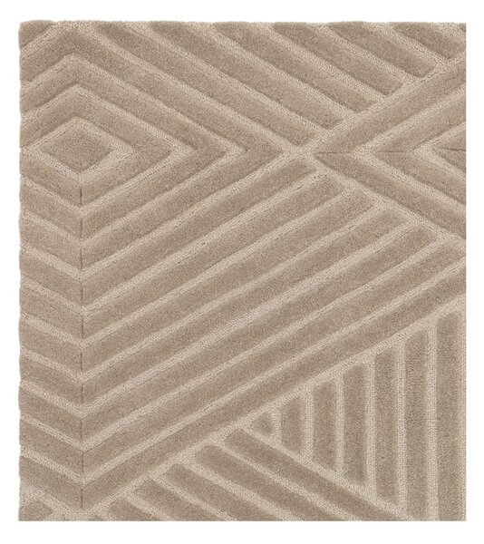 Tappeto in lana marrone chiaro 120x170 cm Hague - Asiatic Carpets