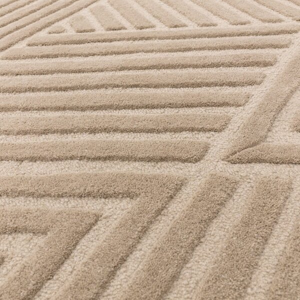 Tappeto in lana marrone chiaro 120x170 cm Hague - Asiatic Carpets