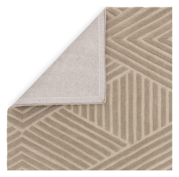 Tappeto in lana marrone chiaro 120x170 cm Hague - Asiatic Carpets
