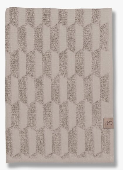 Asciugamano in cotone beige 50x95 cm Geo - Mette Ditmer Denmark