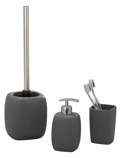 Tazza in ceramica grigia per spazzolini da denti Faro - Wenko