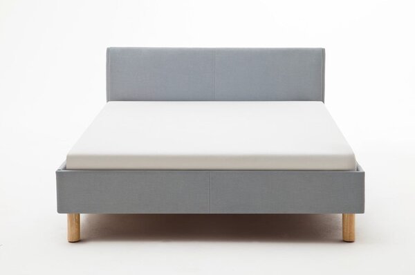 Letto singolo imbottito blu/grigio rete non inclusa 120x200 cm Lena – Meise Möbel