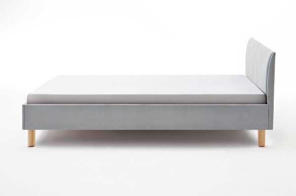 Letto matrimoniale imbottito blu/grigio rete non inclusa 140x200 cm Lena – Meise Möbel