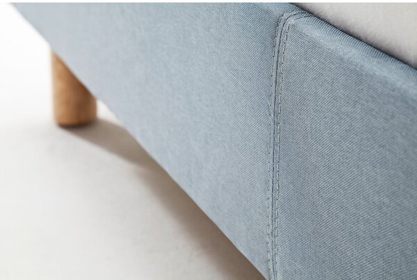 Letto singolo imbottito blu/grigio rete non inclusa 120x200 cm Lena – Meise Möbel