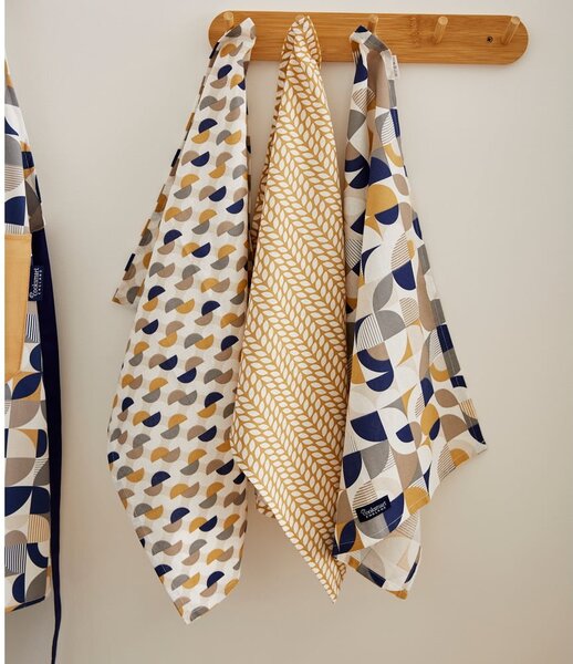 Asciugamani in cotone in set da 3 45x65 cm Bauhaus - Cooksmart ®