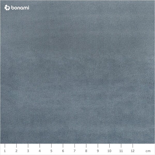 Letto matrimoniale imbottito azzurro con contenitore con griglia 180x200 cm Kelp - Micadoni Home