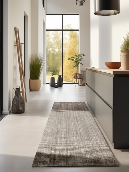 Passatoia grigio tortora in iuta 80x200 cm Bouclé – Hanse Home