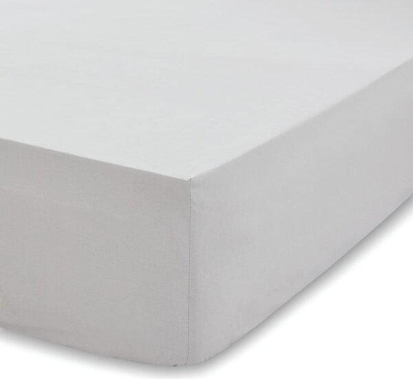 Lenzuolo grigio in cotone biologico Bio, 135 x 190 cm - Bianca