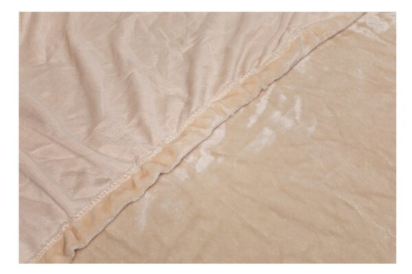 Lenzuolo in micropanno beige, 180 x 200 cm - My House