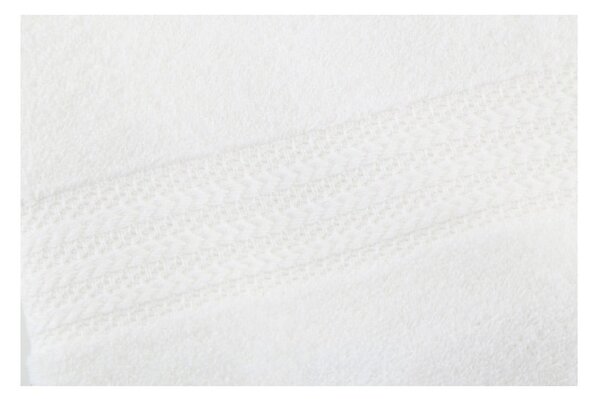 Asciugamano bianco in puro cotone, 30 x 50 cm - Foutastic