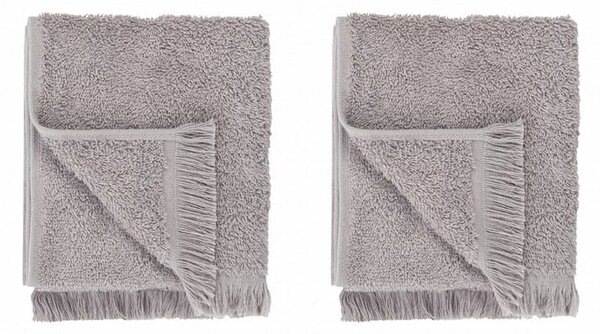 Set di 2 asciugamani in cotone grigio chiaro 30x50 cm Frino - Blomus