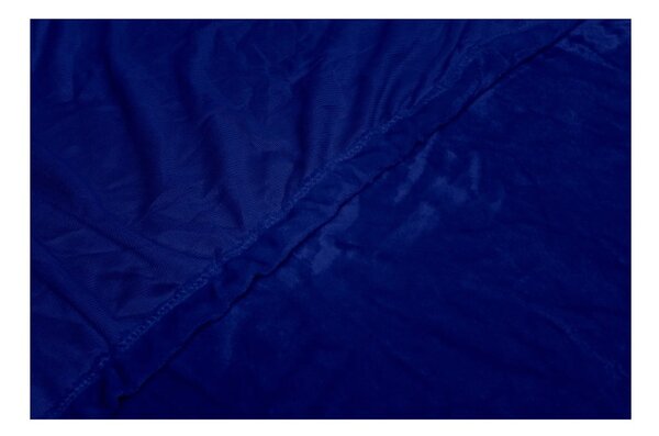 Lenzuolo in micropush blu scuro, 180 x 200 cm - My House