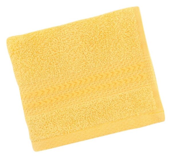 Asciugamano giallo in puro cotone, 30 x 50 cm - Foutastic
