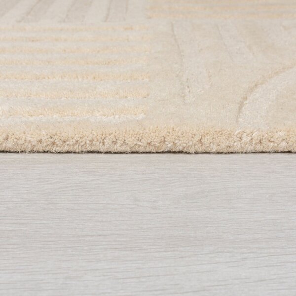 Tappeto in lana beige 200x290 cm Zen Garden - Flair Rugs