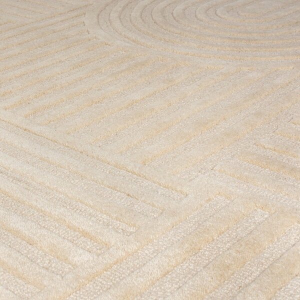 Tappeto in lana beige 200x290 cm Zen Garden - Flair Rugs