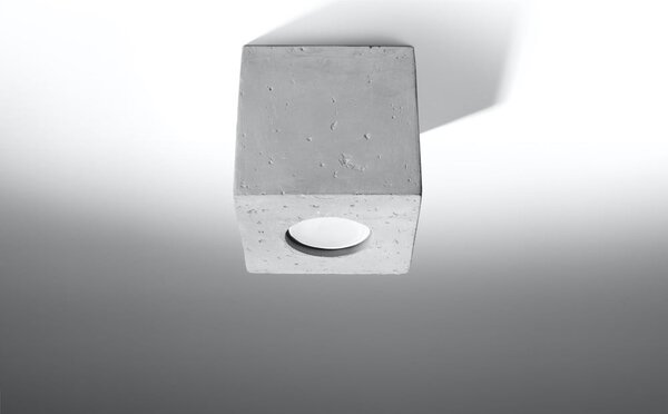 Faretto grigio 10x10 cm Geo – Sollux