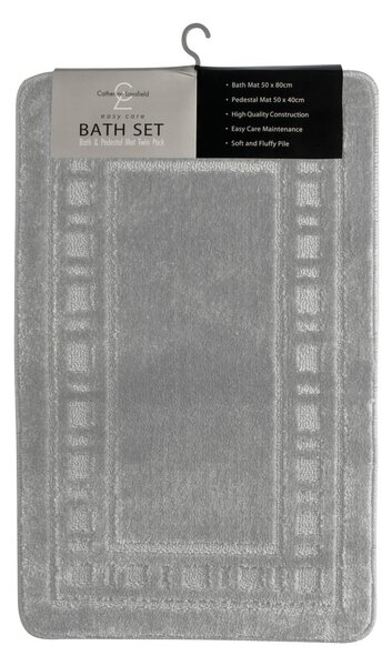 Tappetini da bagno grigi in set da 2 pezzi Armoni - Catherine Lansfield