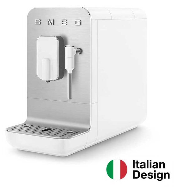 SMEG Macchina da Caffè Automatica con Lancia Vapore Bianco