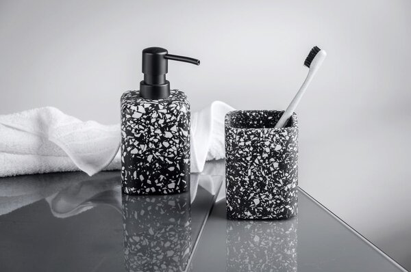 Tazza nera per spazzolini da denti Terrazzo - Wenko