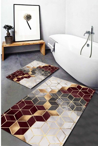 Tappetini da bagno in set da 2 pezzi Optic - Mila Home