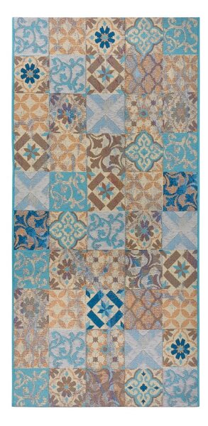 Tappeto blu 75x150 cm Cappuccino Mosaik - Hanse Home