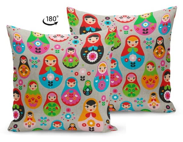 Cuscino con imbottitura Matryoshka, 43 x 43 cm - Kate Louise