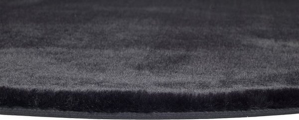 Tappeto nero , Ø 120 cm Fox Liso - Universal