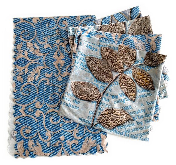Set di 4 federe e runner da tavolo - Mila Home