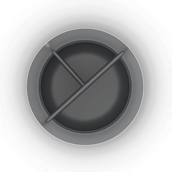 Portaspazzolino in acciaio inox in argento lucido EasyStore Luxe - Joseph Joseph