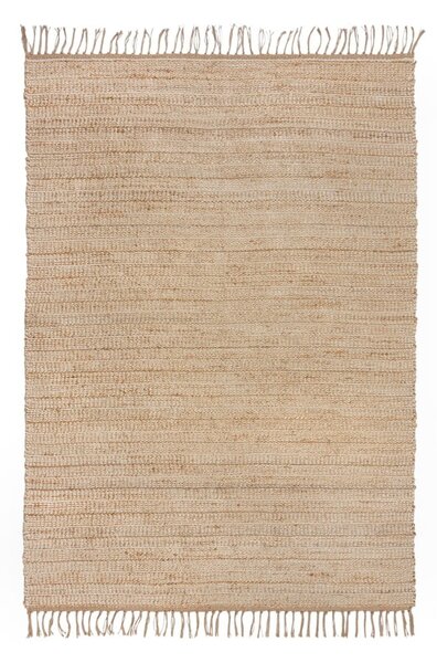 Tappeto di colore naturale in iuta tessuto a mano 120x170 cm Levi – Flair Rugs