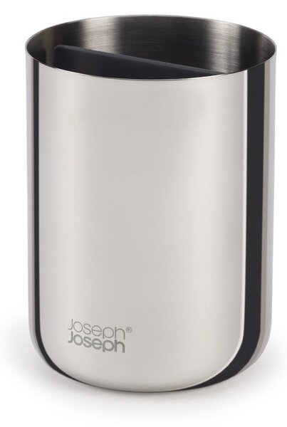 Portaspazzolino in acciaio inox in argento lucido EasyStore Luxe - Joseph Joseph