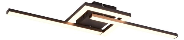 Plafoniera LED nera 16x54 cm Viale - Reality