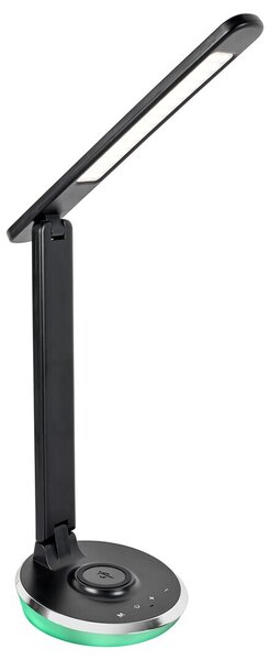 Lampada da scrivania moderna nera USB per ufficio soggiorno LED dimmerabile RGB cambia colore 6W JACEY Rabalux