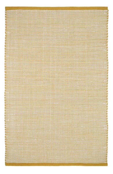 Tappeto giallo con lana 170x110 cm Bergen - Nattiot