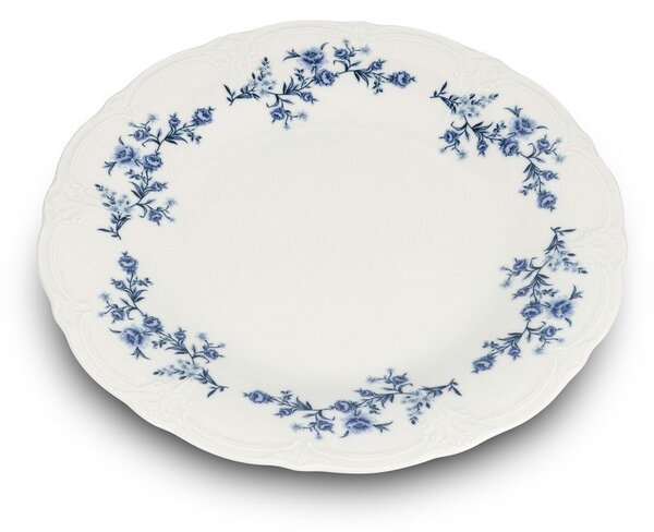 Piatto da portata bianco/blu in porcellana ø 32 cm Retro – BonBistro