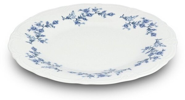 Piatto da portata bianco/blu in porcellana ø 32 cm Retro – BonBistro