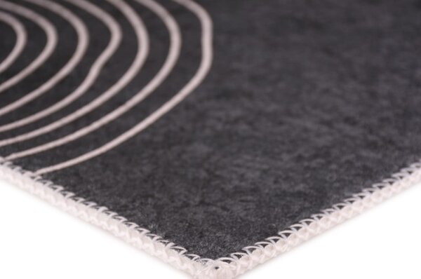 Tappeto lavabile antracite 80x150 cm - Vitaus