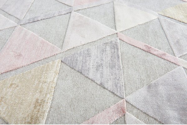 Tappeto grigio , 160 x 230 cm Margot Triangle - Universal