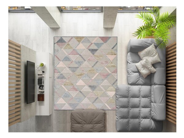 Tappeto grigio , 160 x 230 cm Margot Triangle - Universal