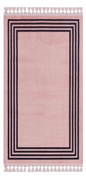 Tappeto rosa lavabile 200x80 cm - Vitaus