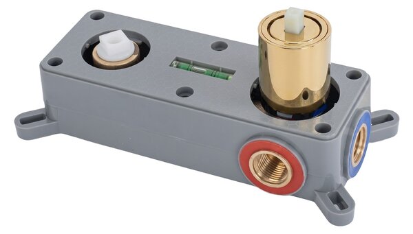 Miscelatore lavabo da incasso REA VISION Gold + BOX