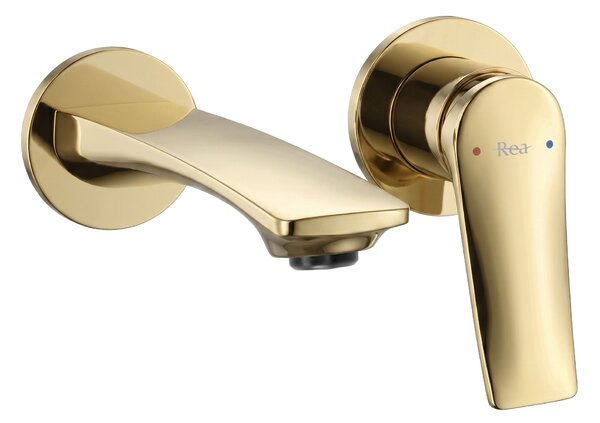 Miscelatore lavabo da incasso REA VISION Gold + BOX