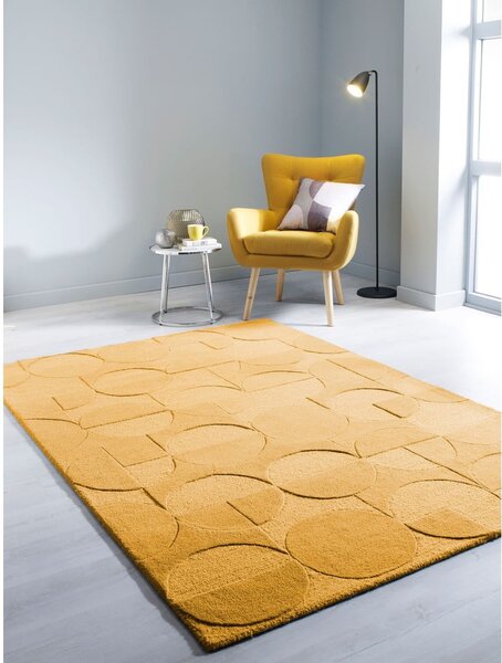 Tappeto in lana gialla 200x290 cm Gigi - Flair Rugs