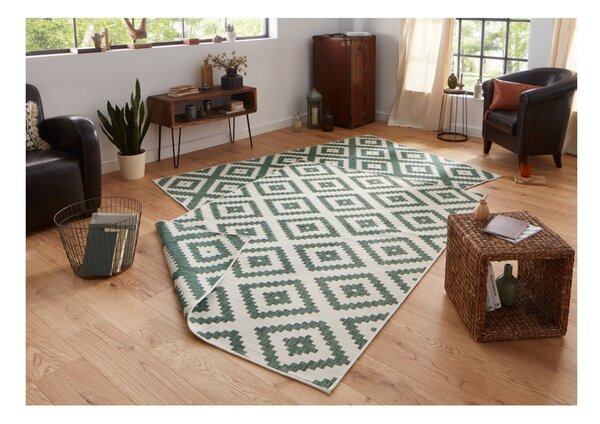 Tappeto da esterno verde e crema , 160 x 230 cm Malta - NORTHRUGS