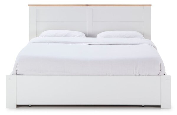 Letto matrimoniale bianco con contenitore con griglia 160x200 cm Gabi - Marckeric
