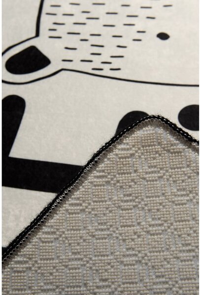 Tappeto antiscivolo per bambini bianco e nero , 100 x 160 cm Little Bear - Conceptum Hypnose
