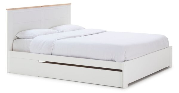 Letto matrimoniale bianco con contenitore con griglia 160x200 cm Gabi - Marckeric