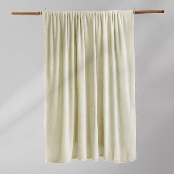 Coperta in microfibra color crema, 200 x 220 cm Mic - DecoKing