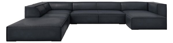 Divano angolare in pelle blu scuro (angolo sinistro) Madame - Windsor & Co Sofas